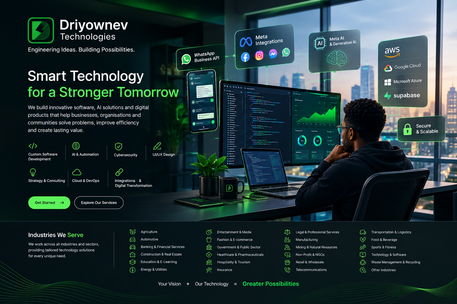 Driyownev Technologies  Engineering Ideas, Building Possibilities